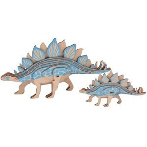 Woodcraft Dřevěné 3D puzzle Stegosaurus 2v1