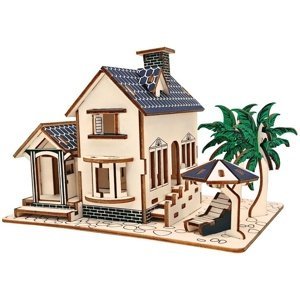 Woodcraft Dřevěné 3D puzzle Dům na pláži