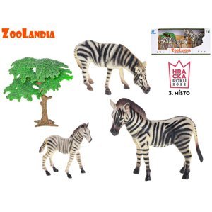Zoolandia zebra s mláďaty a doplňky