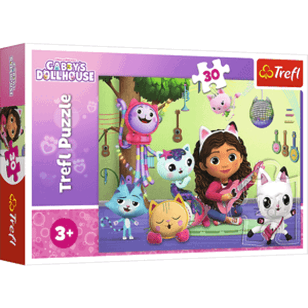 Trefl puzzle 30 dílků - Gabby a její krásný domeček pro panenky / Gabby´s Dollhouse