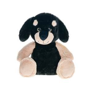 Pes plyšový hnědo-černý 35cm