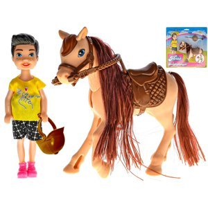 Panáček 13cm s koněm 14,5cm