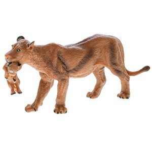 Zoolandia Lev/lvice s mládětem 13cm v krabičce