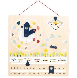 Small foot Didaktický kalendář s hodinami