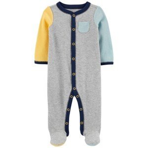 CARTER'S Overal na druky Sleep&Play Grey&Multicolor chlapec 3m