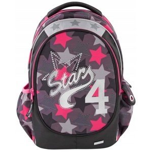 Školní batoh Top Model, Star 4, šedo-růžový