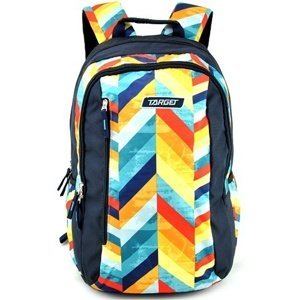 Studentský batoh Target, Tmavě modrý s barevnými proužky