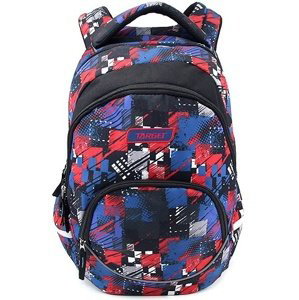 Studentský batoh Target, Červeno-modré vzory