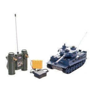 Tank RC plast 33cm TIGER I na baterie + dobíjecí pack 40MHz se zvukem a světlem