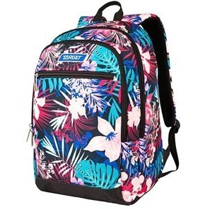 Studentský batoh Target, Květiny, modro-růžový