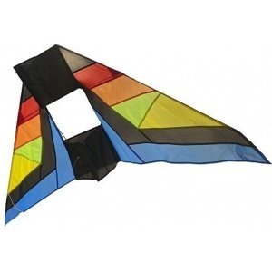 Drak létající nylon delta 183x81cm barevný