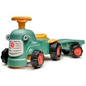 Falk traktor baby Maurice zelený vintage s přívěsem