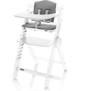 Dřevěná jídelní židle Clipp & Clapp, bílá