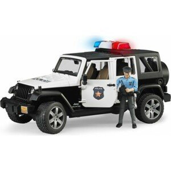 BRUDER 02526 Jeep Wrangler Policie s figurkou