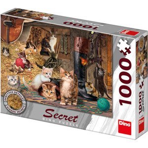 Dino kočičky 1000 secret collection Puzzle