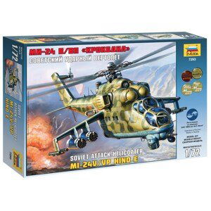 Model Kit vrtulník 7293 - MIL MI-24V / VP Hind E (1:72)