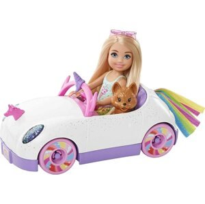 Mattel Barbie Chelsea a kabriolet s nálepkami