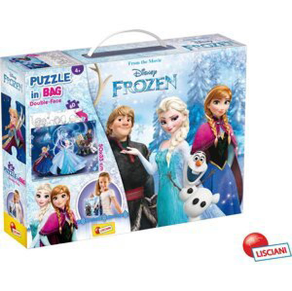 Frozen Puzzle 60 dílů Double-Face s taštičkou