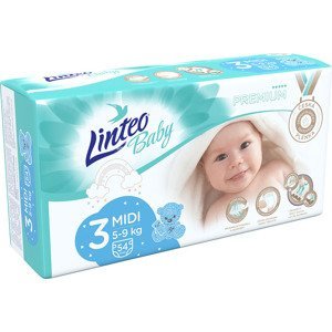 LINTEO BABY Pleny Baby Prémium MIDI (5-9 kg) 54 ks