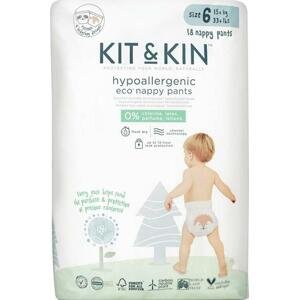 KIT & KIN ekologické plenkové kalhotky (pull-ups), velikost 6 (18 ks), 15 kg +