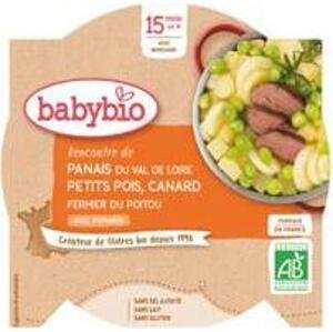 BABYBIO Pastinák s hráškem a farmářskou kachnou (260 g) - maso-zeleninový příkrm