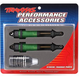 Traxxas tlumič GTR xx-long hliník/PTFE zelený, pístnice TiN (2)