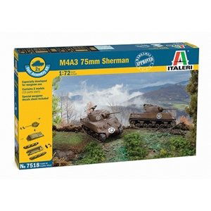 Fast Assembly tanky 7518 - M4A3 75 mm SHERMAN (1:72)