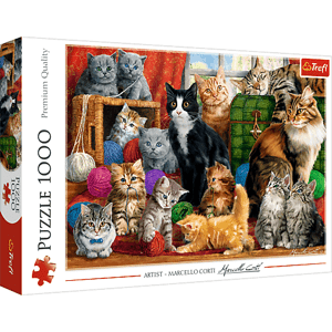 Trefl Puzzle 1000 - Setkání koček