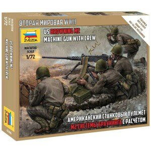 Model Kit figurky 6286 - US machine gun Browning w/crew (1:72)