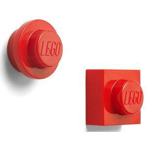LEGO magnetky, set 2 ks červená