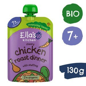 Ella's Kitchen BIO Pečené kuře s nádivkou (130 g)