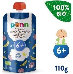 SALVEST Ponn BIO Mléčná kaše na dobrou noc s ovocem (110 g)