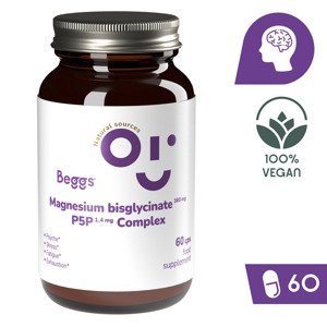 Beggs Magnesium bisglycinate 380 mg + P5P COMPLEX 1,4 mg (60 tobolek)