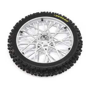 Losi kolo s pneu Dunlop MX53 přední, disk chrom: PM-MX