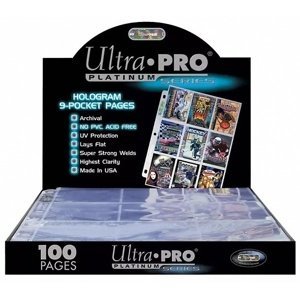 UltraPRO: Platinum stránkové obaly na 9 karet - 100 ks/balení