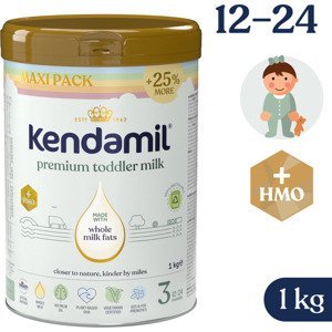 Kendamil Premium 3 HMO+ (1 kg), duhové XXL balení