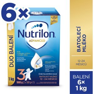 NUTRILON Mléko batolecí 3 Advanced 6x 1000 g, 12+