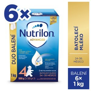 NUTRILON Mléko batolecí 4 Advanced 6x 1000 g, 24+
