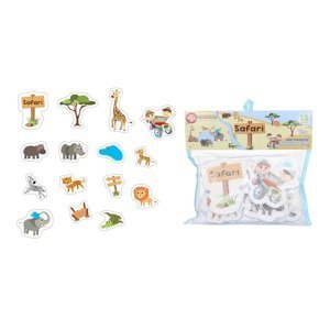 Hračky do vany pěnové safari 15 ks
