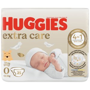 HUGGIES® Plenky jednorázové Extra Care 0 (do 4 kg) 25 ks