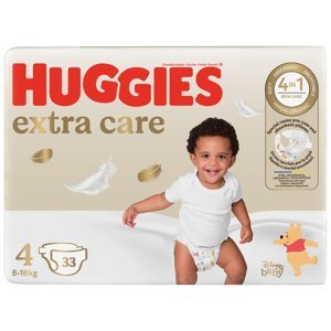 HUGGIES® Plenky jednorázové Extra Care 4 (8-14 kg) 33 ks