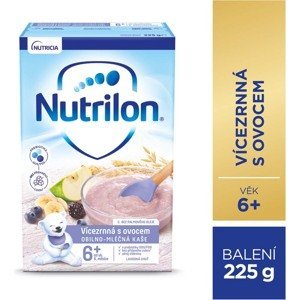 NUTRILON Pronutra Vícezrnná mléčná kaše s ovocem od uk. 6. měsíce 225 g