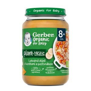 GERBER Organic 100% rostlinný příkrm lahodná dýně s fazolkami a pastinákem 190 g