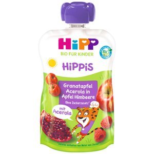 HiPP BIO HiPPiS Jablko-Maliny-Granátové Jablko-Acerola 100 g, od 1 roku