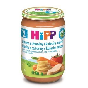 HiPP BIO Zelenina a těstoviny s kuřecím masem od 12. měsíce, 220 g220 g, od 1 roku