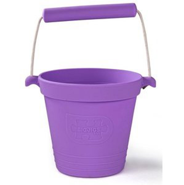 Bigjigs Toys Plážový kbelík fialový