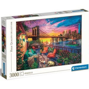 Clementoni - Puzzle 3000 Západ slunce nad Manhattanem