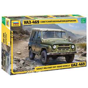 Model kit military 3629 - UAZ-469 Sovět 4WD off-road vehicle (1:35)