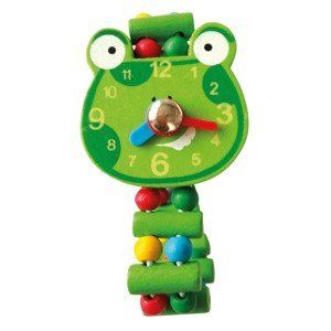Bino Dřevěné hodinky - Žába