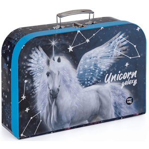 Dětský lamino kufřík - 34 cm - Unicorn Galaxy